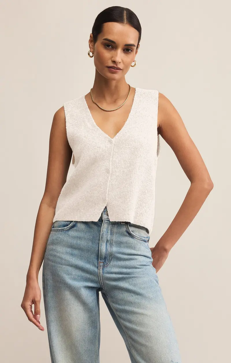 Bryce Crystal-Tone Sweater Vest 1