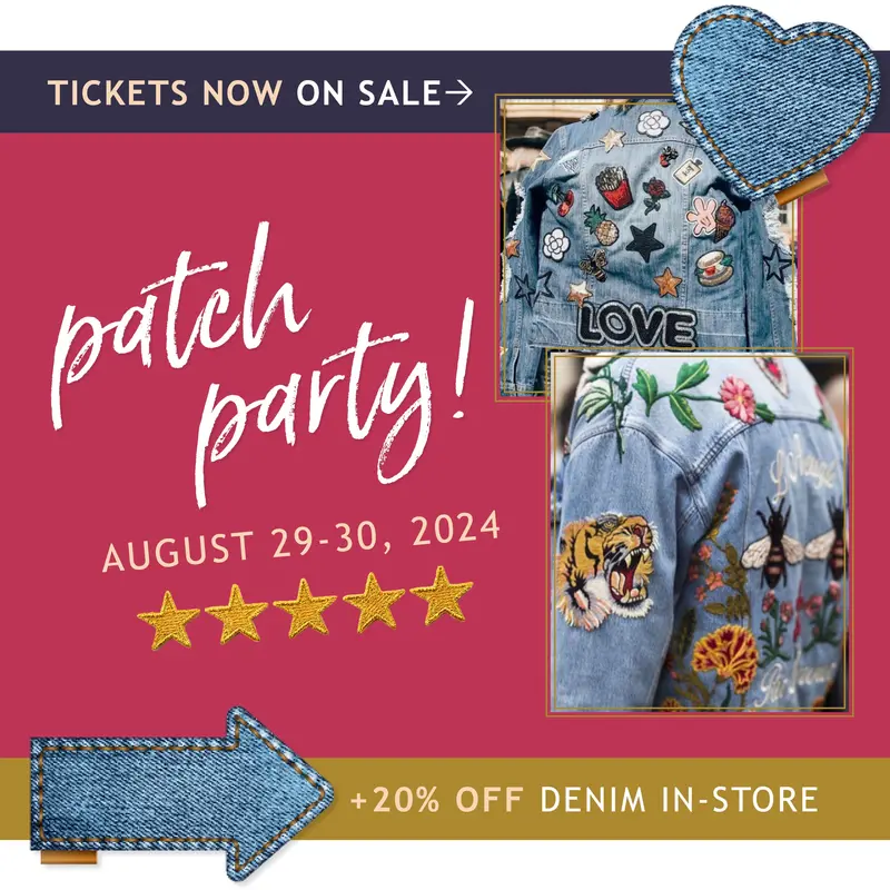 Denim Jacket Patch Party Event Collection 1