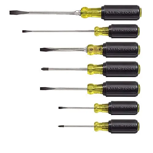 Klein Tools 85076 7-Piece Cushion-Grip Screwdriver Set — Ergonomic Handles For Reduced Fatigue 1